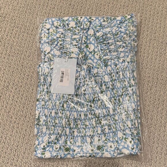 Hill House Blue Basketweave Vine Ellie Nap Dress - Picture 3 of 3